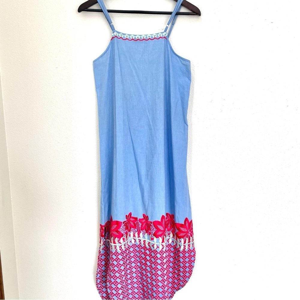 ANTHROPOLOGIE | Red Carter Palisades Embroidered Midi Dress Size M - Picture 6 of 13